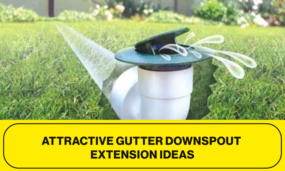 Attractive Gutter Downspout Extension Ideas