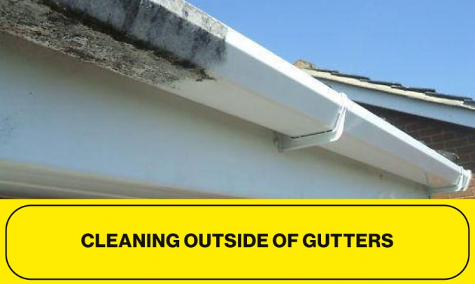 Cleaning Outside of Gutters