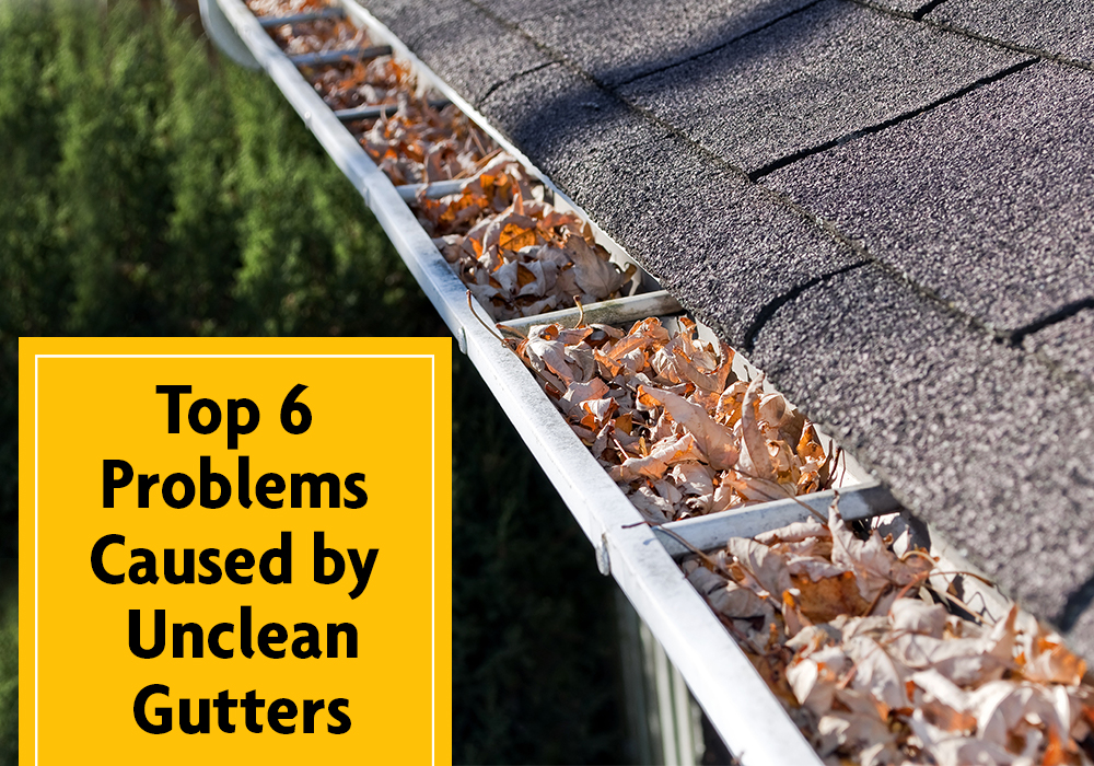 Top 6 Problems Caused By Unclean Gutters