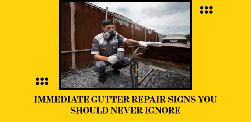 Immediate Gutter Repair Signs