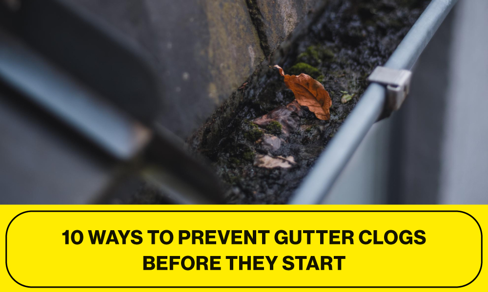 prevent gutter clogs